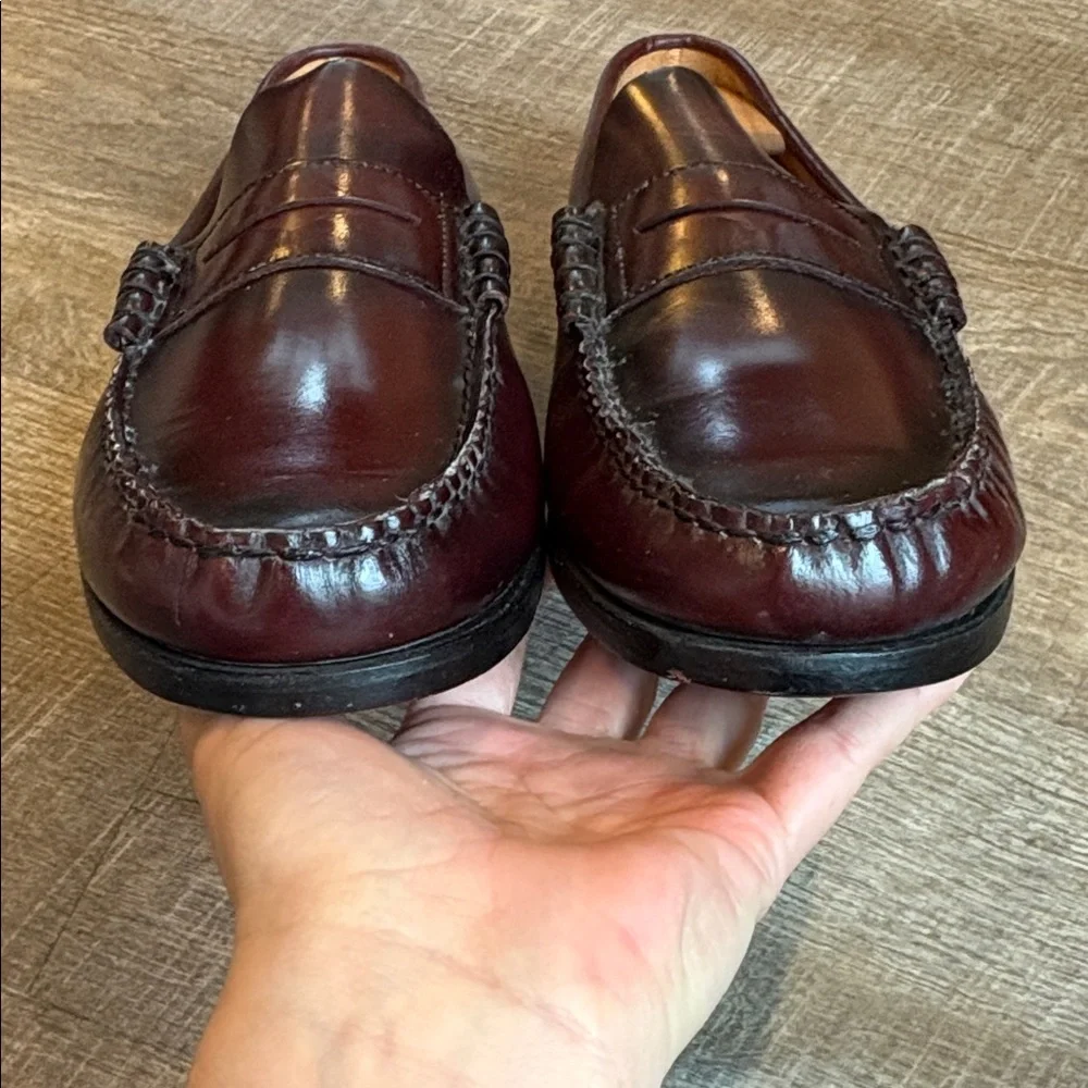 Florsheim Berkley Moc Toe Penny Loafers Men’s 9.5XW EXTRA WIDE Burgundy READ